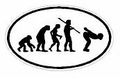 Evolution Sport Stickers SWIMMER - OVAL W