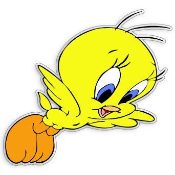 Tweety Bird Fly Decal