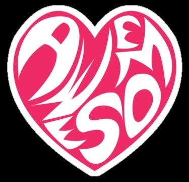 Awesome Heart Vinyl Decal Sticker