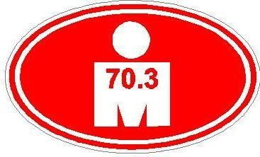 Oval Running Decals Ironman 70.3 Sticker U