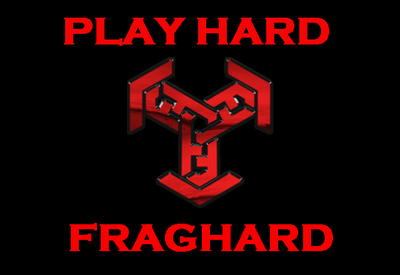 FRAG HARD LOGO Gamer Sticker