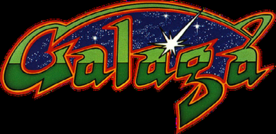 Galaga Logo Gamer Sticker