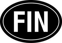 Finland Oval Sticker