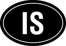 Iceland Oval Sticker