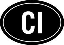 Ivory Coast Oval Sticker