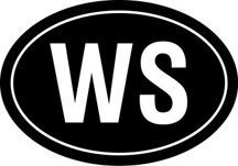 Western Samoa Oval Euro Sticker