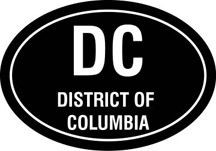 DC Oval Decal