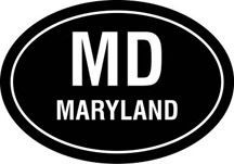 MD Oval Decal