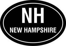 NH Oval Decal