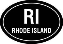 RI Oval Decal