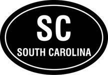 SC Oval Decal