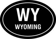 WY Oval Decal