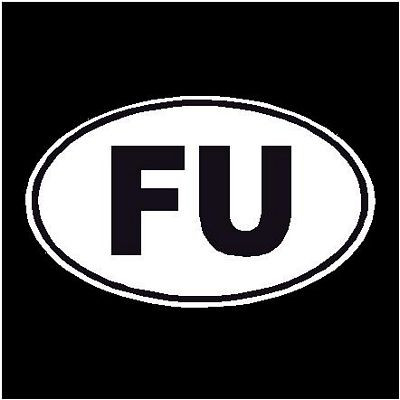 FU Oval Decal