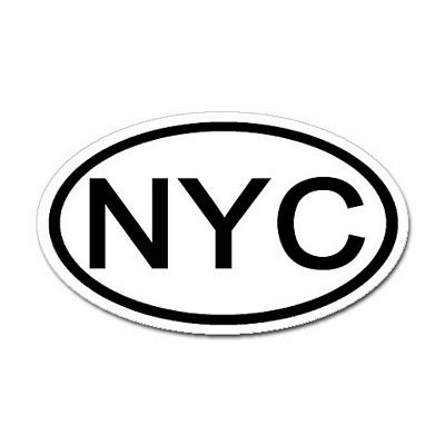 New York City Oval Sticker