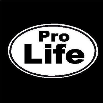 Pro Life Oval Decal