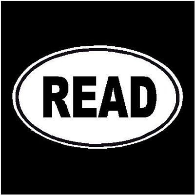 Read Oval Decal