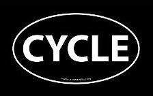 CYCLE OVAL STICKER