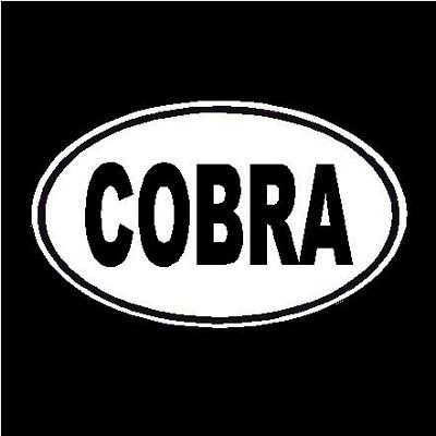 Ford Cobra Oval Decal