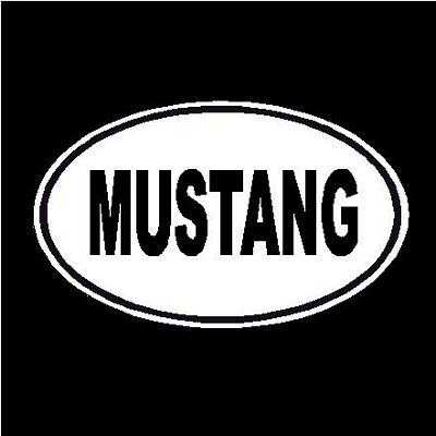 Ford Mustang Oval Decal