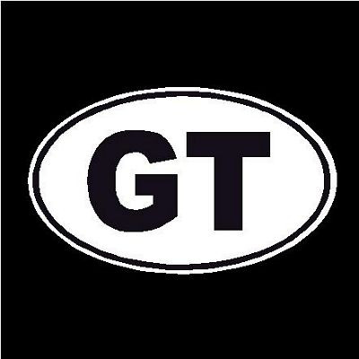 GT Oval Decal