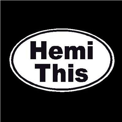 Hemi This Oval Decal