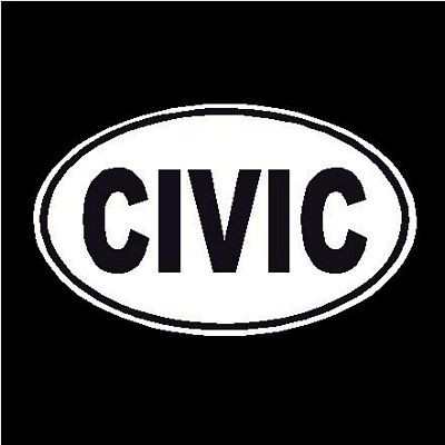 Honda Civic Oval Decal