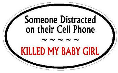 DISTRACTED DRIVER OVAL - Baby Girl - K