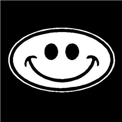 Smiley Oval Decal