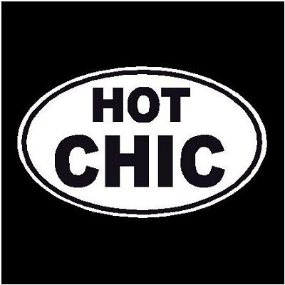 Chick Hot oval Decal