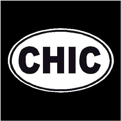 Chic oval Decal