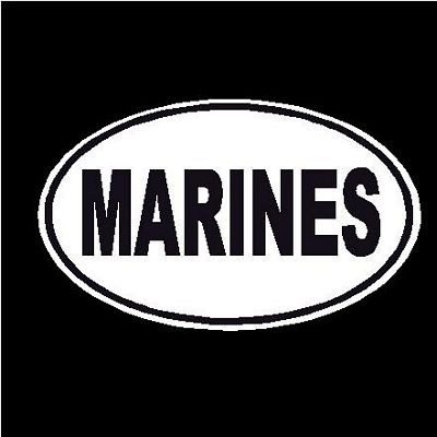 Marines Oval Decal