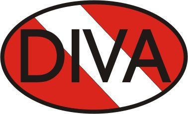Dive Flag Diva Oval Sticker