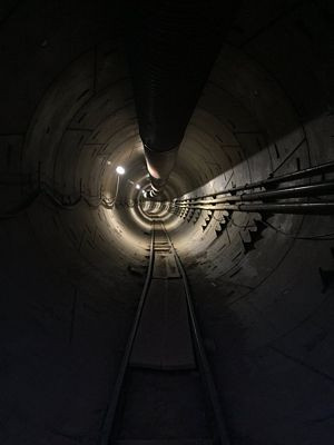 Boring Company Lets Get Board Tunnel in LA Sticker