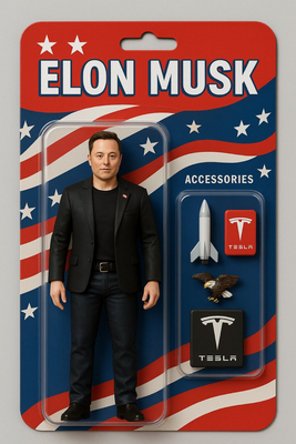 Elon SPACEX doll funny Elon Musk Sticker