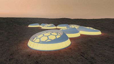 Mars Habitat Rendering Sticker