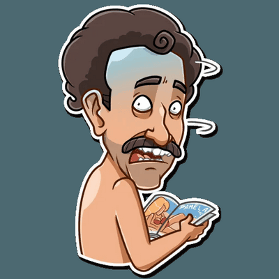 borat very nice funny cat sticker 4