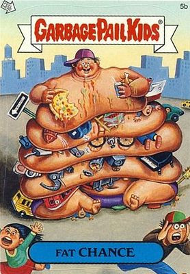 Fat CHANCE Funny Sticker Name Decal