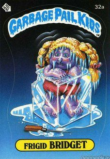 Frigid BRIDGET Funny Sticker Name Decal