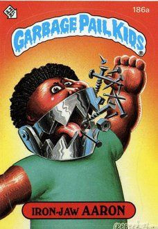 Iron Jaw AARON Funny Sticker Name Decal