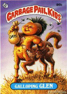 Galloping GLEN Funny Sticker Name Decal