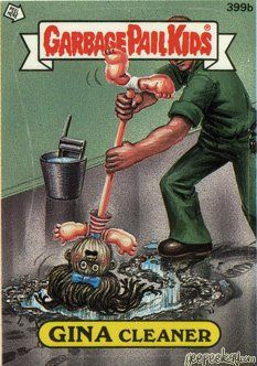 GINA Cleaner Funny Sticker Name Decal