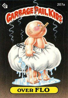 Over FLO Funny Decal Name Sticker