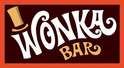 wonka bar logo sticker