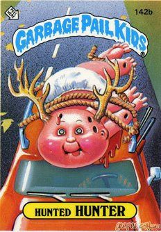 Hunted HUNTER Funny Sticker Name Decal