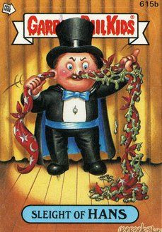 Sleight Of HANS Funny Decal Name Sticker