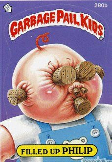 Filled UP PHILIP Funny Sticker Name Decal