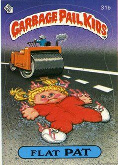 Flat PAT Funny Sticker Name Decal