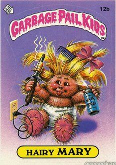 Hairy MARY Funny Sticker Name Decal