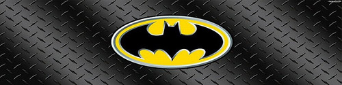 Batman Logo Diamond Plate Truck Window Graphic