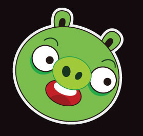 Angry Birds Pig 1 Vinyl Decal